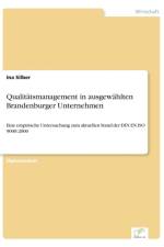 Qualitatsmanagement in ausgewahlten Brandenburger Unternehmen af Ina Silber