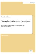 Vergleichende Werbung in Deutschland af Kerstin Wilhelm
