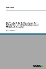 Vergleich Der Deklinationen Der Substantive Im Althochdeutschen Und Mittelhochdeutschen af Andy Schalm