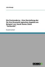 Postmoderne - Eine Darstellung der fur ihre Dramatik typischen Aspekte am Beispiel von Sarah Kanes Stuck Zerbombt af Julia Balogh