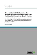 Gesellschaftliche Funktion Der Religion af Susanne Lossi