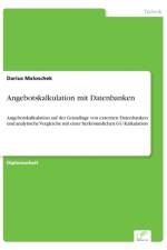 Angebotskalkulation mit Datenbanken af Darius Maloschek