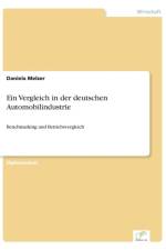 Vergleich in der deutschen Automobilindustrie af Daniela Melzer