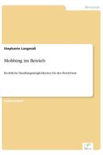 Mobbing im Betrieb af Stephanie Langmass