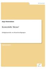 Kostenfalle Messe? af Anja Steinrucken