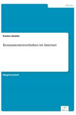 Konsumentenverhalten im Internet af Karina Geister