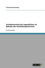 Suchtpravention bei Jugendlichen im Rahmen der Verhaltenspravention af Dominik Dautzenberg