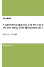 Gruppenkoh sion Und Ihre Auswirkungen Auf Den Erfolg Einer Sportmannschaft af Jorg Bahl