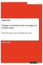 Changes in statehood and sovereignty of modern states af Natalie Zufle