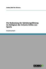 Bedeutung der Ephebengeisselung im Heiligtum der Artemis Orthia von Sparta af Andrej Wolf De Oliveira