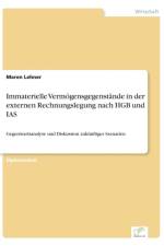 Immaterielle Vermoegensgegenstande in der externen Rechnungslegung nach HGB und IAS af Maren Lehner