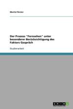 Prozess Fernsehen Unter Besonderer Berucksichtigung Des Faktors Gesprach af Moritz Förster