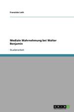 Mediale Wahrnehmung Bei Walter Benjamin af Franziska Loth