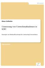 Umsetzung von Umweltmassnahmen in KMU af Elmar Zeilhofer