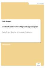 Wettbewerbsvorteil Anpassungsfahigkeit af Carlo Rittger