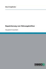 Repatriierung Von Fuhrungskraften af Maud Voigtlander