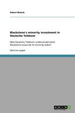 Blackstone's Minority Investment in Deutsche Telekom af Robert Motzek