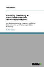 Entstehung und Wirkung des Instruktionstheoretischen Offenbarungsparadigmas af Frank Bodesohn