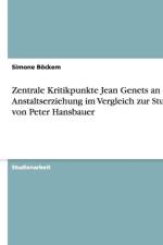 Zentrale Kritikpunkte Jean Genets an Der Anstaltserziehung Im Vergleich Zur Studie Von Peter Hansbauer af Simone Böckem