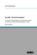 Rni - Thronstreitregister af Dominik Monnighoff