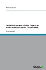 Sozialisationstheoretischer Zugang Zur Ursache Rechtsextremer Einstellungen af Felix Hessmann