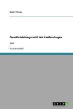 Gewahrleistungsrecht des Kaufvertrages af Kadir Yilmaz