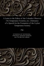 Letter to the Editor of the Colombo Observer af Benjamin Archdeacon of Colombo Bailey