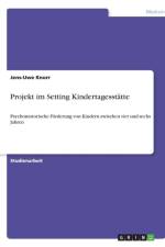 Projekt im Setting Kindertagesstatte af Jens-Uwe Knorr
