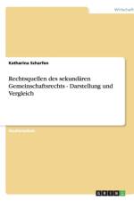 Rechtsquellen Des Sekundaren Gemeinschaftsrechts - Darstellung Und Vergleich af Katharina Scharfen