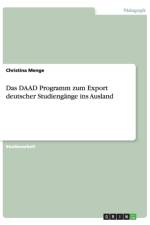 Daad Programm Zum Export Deutscher Studiengange Ins Ausland af Christina Menge
