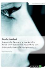 Systemische Beratung in der Sozialen Arbeit unter besonderer Betrachtung des loesungsorientierten Beratungsansatzes af Claudia Steenbeck