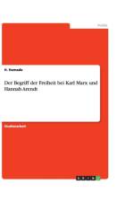 Begriff der Freiheit bei Karl Marx und Hannah Arendt af H Hamade