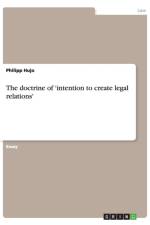 Doctrine of 'intention to Create Legal Relations' af Philipp Hujo
