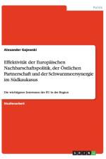 Effektivitat Der Europaischen Nachbarschaftspolitik, Der Ostlichen Partnerschaft Und Der Schwarzmeersynergie Im Sudkaukasus af Alexander Gajewski