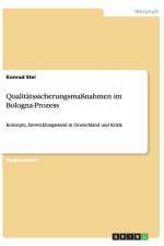 Qualitatssicherungsmanahmen Im Bologna-Prozess af Konrad Steinwachs
