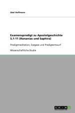 Examenspredigt zu Apostelgeschichte 5,1-11 (Hananias und Saphira) af Abel Hoffmann