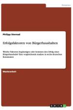 Erfolgsfaktoren von Burgerhaushalten af Philipp Sternad