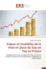 Enjeux Et Modalites de la Mise En Place Du Say on Pay En France af Hamadi-H