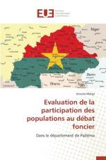 Evaluation de la Participation Des Populations Au D bat Foncier af Maiga-I