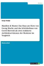 Manifest & Muster. Das Haus am Horn von Georg Muche und das Schroederhaus von Gerrit Rietveld als zwei realisierte Architekturvisionen der Moderne im Vergleich af Sonja Stadje