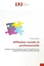 Affiliation Sociale Et Professionnelle af Jaminon-C