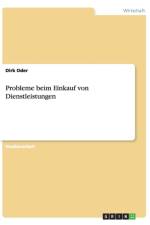 Probleme Beim Einkauf Von Dienstleistungen af Dirk Oder