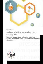 La Formulation En Recherche Appliquee af Chiron-G