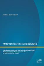 Unternehmensumstrukturierungen af Andrea Sommerfeld