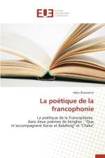 Poetique de la Francophonie af Bouatenin-A