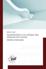 Contribution A La Critique Des Theories de l'Action af Girard-M