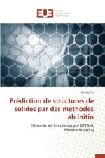 Prediction de Structures de Solides Par Des Methodes AB Initio af Ceria-P