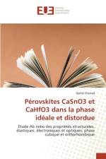 Perovskites Casno3 Et Cahfo3 Dans La Phase Ideale Et Distordue af Cherrad-D