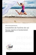 Instabilite de l'Estime de Soi af Fortes-Bourbousson-M