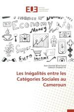 Les Inegalites Entre Les Categories Sociales Au Cameroun af Collectif